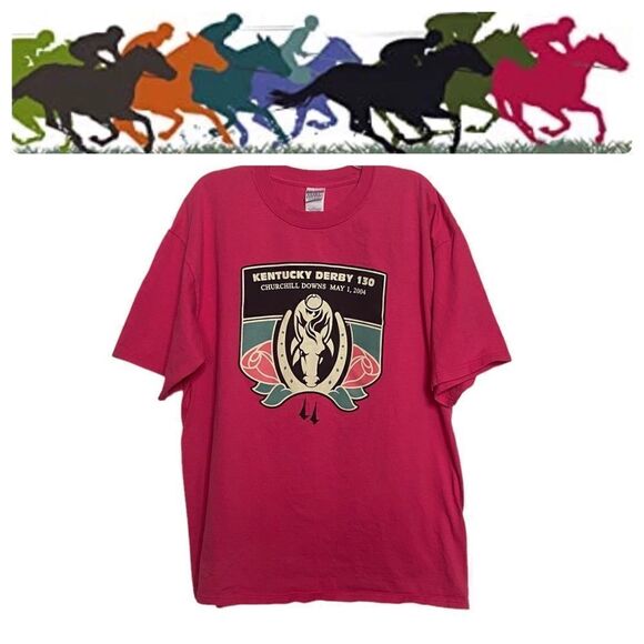 Kentucky Derby Churchill Downs Pink Oversized Shirt - Picture 3 of 4